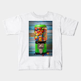 Green Bubblegum Machine Kids T-Shirt